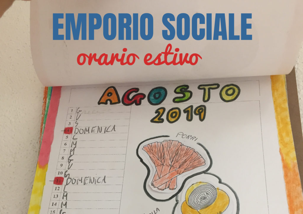 calendario agosto dell'emporio sociale