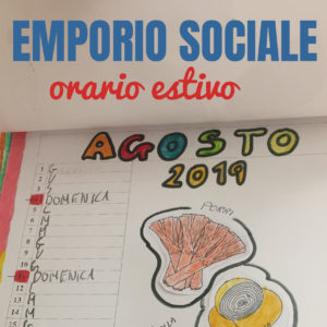 calendario agosto dell'emporio sociale